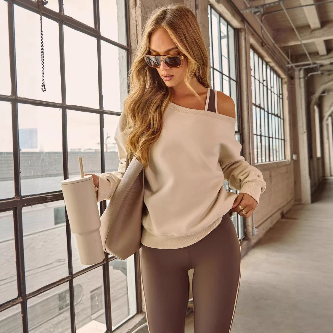 The Lux Off-Shoulder Sweatshirt