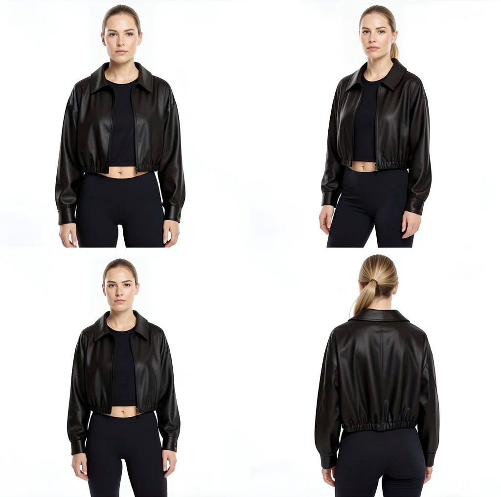 The Onyx Zip Leather Jacket