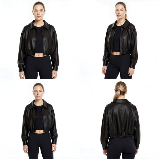 The Onyx Zip Leather Jacket