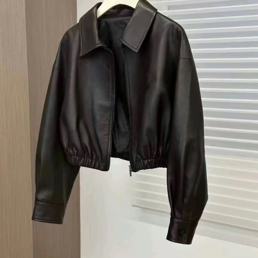The Onyx Zip Leather Jacket